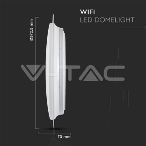 LED Плафониета - 60W SMART Ф450 Звезди Топла + Студена Светлина 