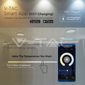 LED Плафониета - 60W SMART Ф450 Звезди Топла + Студена Светлина 
