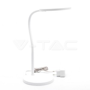 7W LED Настолна Лампа Димираща Бяло Тяло 3000К