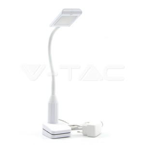 7W LED Настолна Лампа С Щипка Бяла 3000К