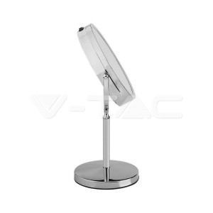 3 LED Огледало Настолно 4xAAA Батерия Никел Тяло D:17СМ 