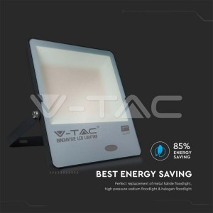 200W LED Прожектор Със Сензор  SAMSUNG ЧИП  Черно Тяло 6500К 120LM/W