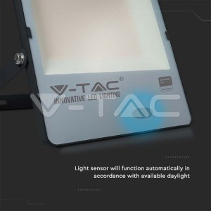 200W LED Прожектор Със Сензор  SAMSUNG ЧИП  Черно Тяло 6500К 120LM/W
