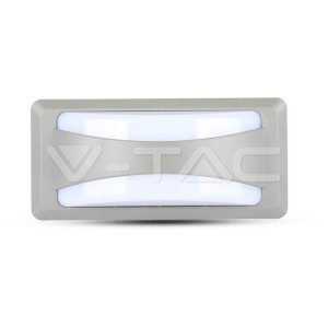 12W Фасаден Аплик Преграда Сив 4200К IP65 