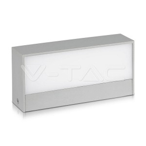 9W Фасаден Аплик 2 Посоки Сив 6400К IP65 