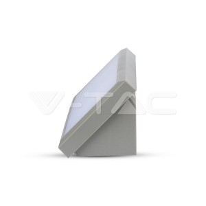 12W Фасаден Аплик Ъглов Сив 3000К IP65