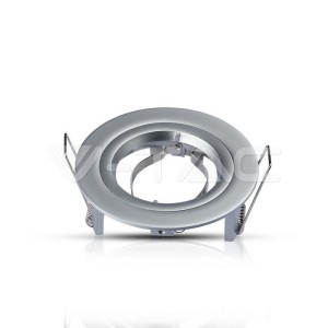 GU10 Корпус Луна Кръг Сребристро Сива