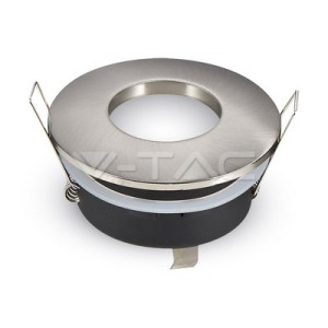 GU10 Корпус Луна Кръг Мат ф84 Сатен Никел 