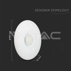 40W LED Плафон С Дистанционно 3в1 Шайба Ф350