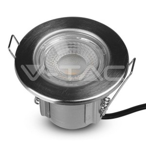 5W LED Луна Пожароустоичива Никел Димираща 3000К