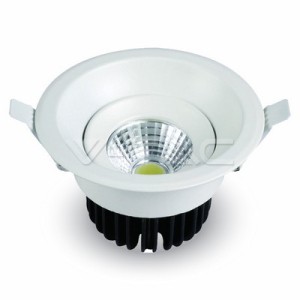 8W LED Луна COB Кръгъл Модул - Бяло Тяло 6500K