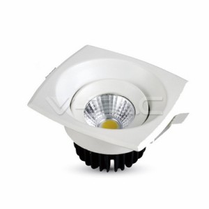 8W LED Луна COB Квадратен Модул - Бяло Тяло 6500K