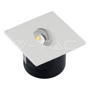 3W LED Луна За Стена Квадрат 3000К 
