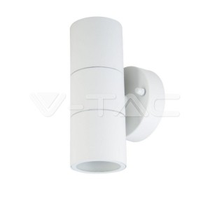 GU10 Wall Fitting Stainless Steel Body Matt White IP44 2Way 