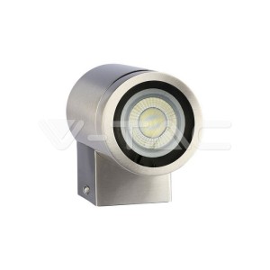 Фасадно Тяло За Стена GU10 Сатен Никел Една Посока IP44