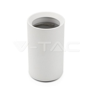 GU10 Отливка Външен Монтаж Бяла H:100mm 