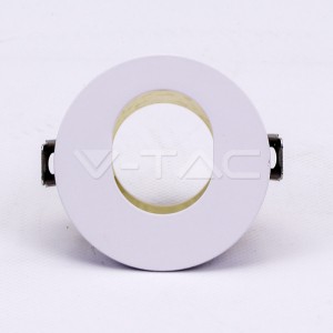 GU10 Отливка Кръг Бяло+Златно VT-874
