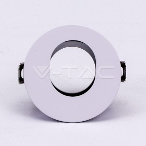 GU10 Отливка Кръг Бяло+Черно VT-874