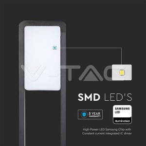 10W Градинска Наземна Черна SAMSUNG ЧИП IP65 6500K