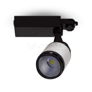 35W LED Прожектор Релсов Монтаж Черно/Бяло Тяло 3000K 