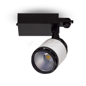 35W LED Прожектор Релсов Монтаж Черно/Бяло Тяло 6000K 