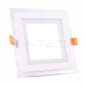 18W LED Панел Стъклено Тяло - Квадратен Модул  3000K
