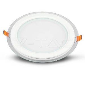 12W LED Панел Стъклено Тяло - Кръгъл Модул  4000K