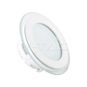 6W LED Панел Стъклено Тяло - Кръгъл Модул  4000K 