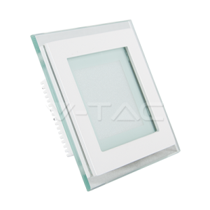 6W LED Панел Стъклено Тяло - Квадратен Модул  3000K