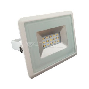 10W LED Прожектор E-Series Бяло Тяло 3000K  