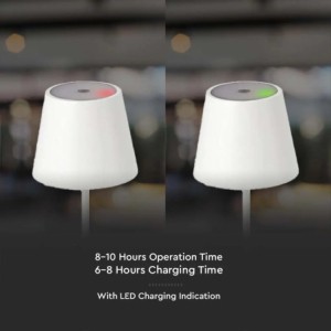 3W LED RECHARGEABLE DESK LAMP(TOUCH DIMMABLE) 4000K WHITE BODY