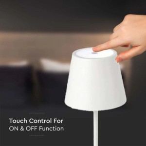 3W LED RECHARGEABLE DESK LAMP(TOUCH DIMMABLE) 4000K WHITE BODY