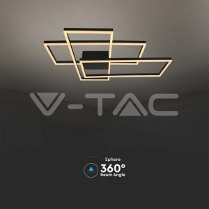 LED Осветител 47W За Таван (L90xW67x9см) 3000K Черно Тяло
