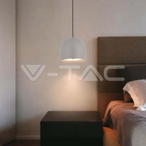 8.5W LED Висяща Лампа Φ100 Сиво Тяло 3000K