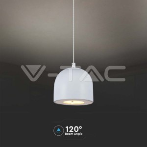 8.5W LED Висяща Лампа Φ100 Бяло Тяло 3000K