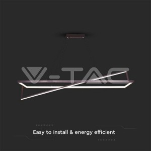 LED Осветител 45W Висящ Димиращ Черен 3000К