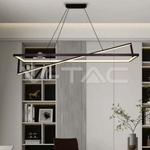 LED Осветител 45W Висящ Димиращ Черен 3000К