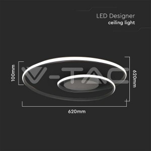 LED Осветител 48W За Таван 600x50мм Димиращ Бял 3000К