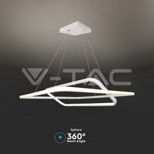 LED Осветител 50W Висящ 600x600x1200мм Димиращ Бял 4000К