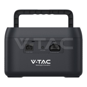 Преносима захранваща станция V-TAC 1000W / 614.4Wh LiFePO4, Wi-Fi & Bluetooth