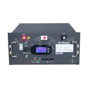Литиева Батерия V-TAC 9.6kWh LiFePO4 – Black Edition, 48V с Wi-Fi Мониторинг